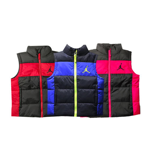 JORDAN耐克 AJ童装秋冬款男女儿童保暖棉马甲背心93317VE464/93327VE464 商品图0