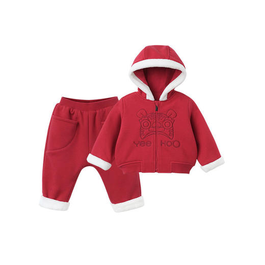 英氏-童衣类（冬）B8新针衣裤套 商品图1