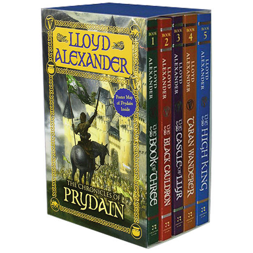 奇幻岛英雄系列全5册套装 英文原版小说 The Chronicles of Prydain纽伯瑞奖 至高王 黑神锅 劳埃德亚历山大 英文版课外阅读书 商品图0