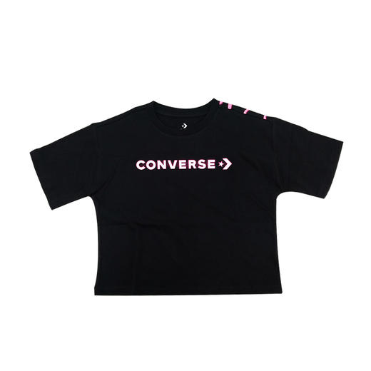 Converse匡威童衣短袖新款女童纯棉圆领短袖T恤小童92122TS030大童92112TS030 商品图1