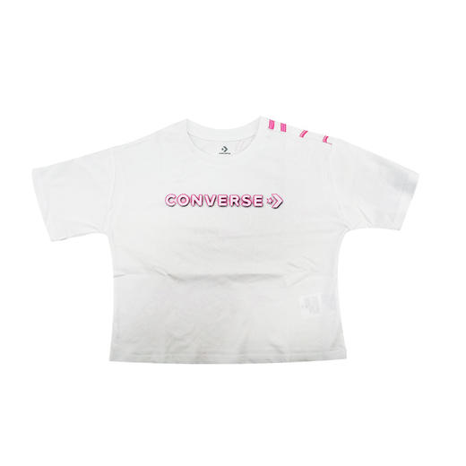 Converse匡威童衣短袖新款女童纯棉圆领短袖T恤小童92122TS030大童92112TS030 商品图0