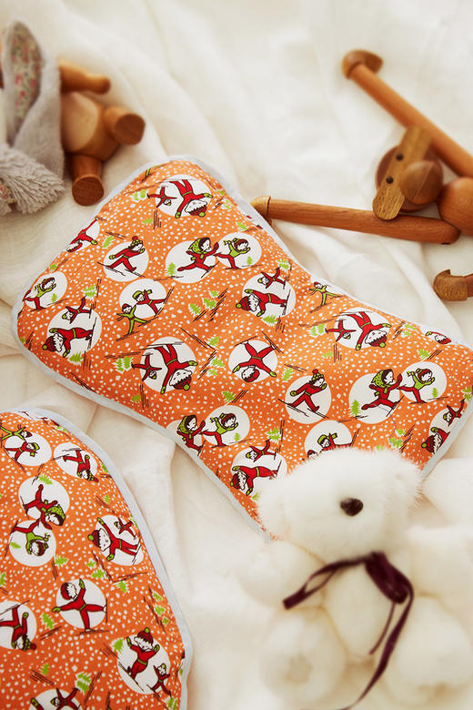 经典花生形枕头荞麦壳枕儿童枕全棉材质 商品图1