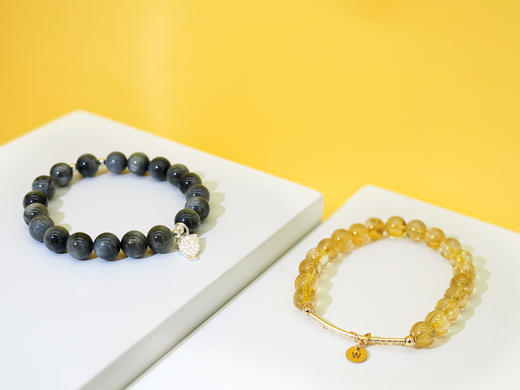 【流光】天然黄水晶手链 小众原创设计 商品图4