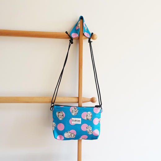 HUJI祤集pieton斜挎包插画波点手绘小动物 商品图1