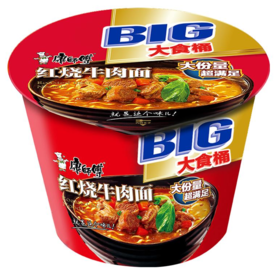 【亚欧超市】康师傅大食袋红烧牛肉面146g