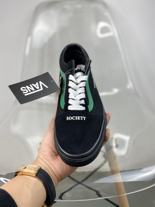 Vans Nightmare Society 联名款梦魇黑绿男女板鞋 型号：AS34  尺码：36-44 带半码 工艺：硫化1:1（重量1:1、真标、原钢印、材质标、鞋型标、合格证） 商品图2