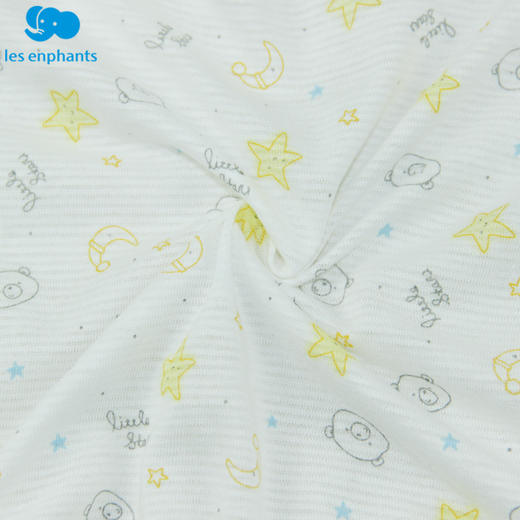 丽婴房-内衣类（春）C9两粒扣套装宽口超薄提条小熊星 商品图3