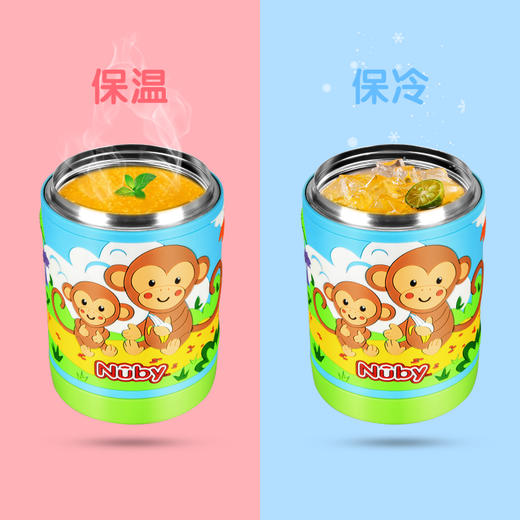 Nuby努比焖烧杯保温壶儿童宝宝保温杯不锈钢真空保温懒人饭锅简易便携焖粥 商品图8