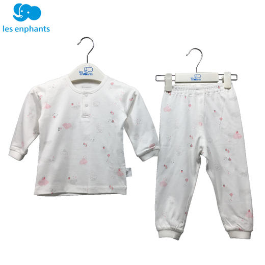 丽婴房-内衣类（春）C9两粒扣套装 左右捻抗菌经典小象 商品图1