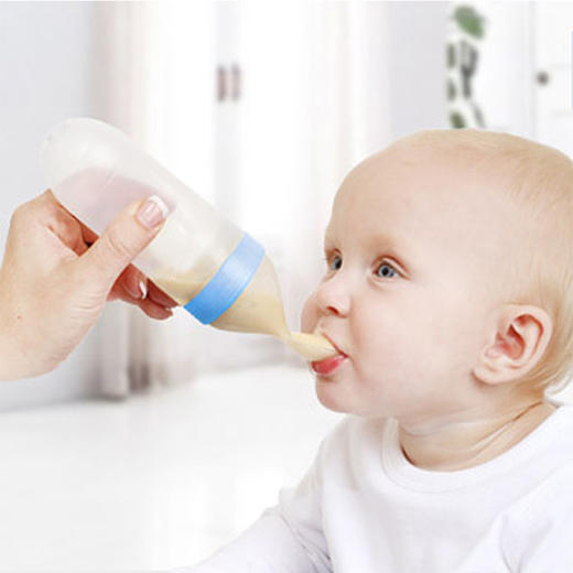 特价清-Nuby努比硅胶挤压喂食器婴儿辅食离乳奶瓶宝宝米粉糊喂养喂食勺子NUB-76484 商品图0