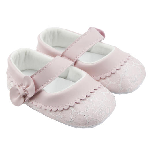 比士尼C字系列婴幼儿宝宝步前鞋女宝软底纯棉布鞋BSN-C046LR 商品图0