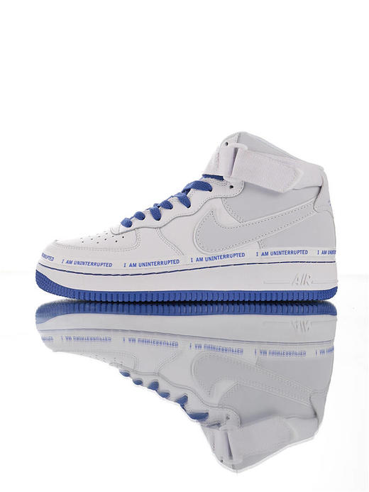 耐克ninterrupted x Nike Air Force 1 詹皇公司联名款 内置全掌air sole气垫 空军一号经典百搭休闲运动板鞋 白宝蓝签名涂鸦3M配色 商品图3