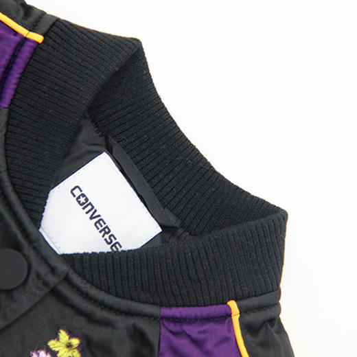 Converse匡威上衣秋冬款女童繁花刺绣夹克棒球外套73122WJ054 商品图4