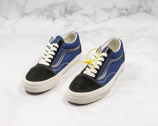 Vans OG Old Skool LX 低帮休闲板鞋男女板鞋 反毛皮翻毛帆布 黑蓝 珍珠灰 黑绿色 复古鸽子灰色 海魂蓝 红色 蓝色 灰色 绿色 奶茶 型号：DF68 商品图14