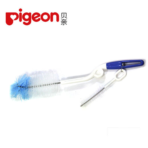 贝亲奶瓶奶嘴尼龙刷360度旋转 玻璃奶瓶专用清洁刷子PIG- EA11 商品图7