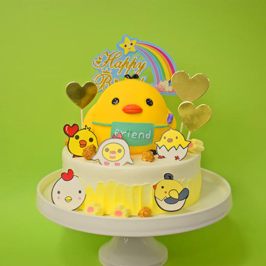 小黄鸡-鲜果奶油蛋糕 商品图0