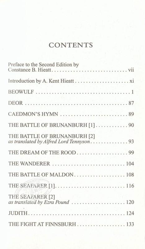 【中商原版】贝奥武夫 英文原版 经典文学 Beowulf and Other Old English Poems 商品图4