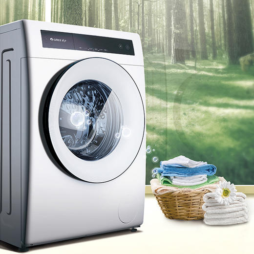 gree格力xqg62b140cb1白色黑色净柔型全自动变频滚筒洗衣机