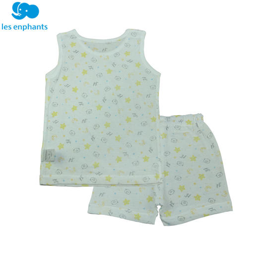 丽婴房-内衣类（夏）C9背心套装 超薄提条小熊星星 商品图0