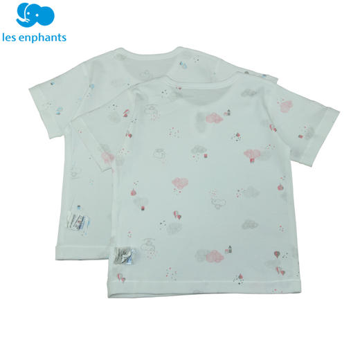 丽婴房-内衣类（夏）C9一粒扣短袖套装 60支双面布祥云 商品图3