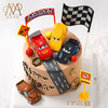 3293【汽车款式随机】 “汽车总动员·麦昆赛道”棕色底蛋糕（送小朋友 小男孩 周岁） 商品缩略图2