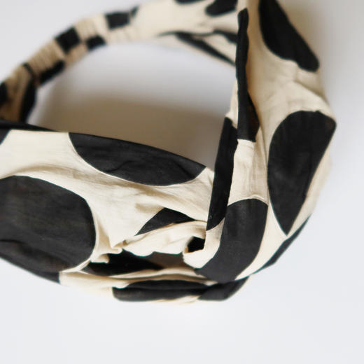 HUGOJIRO宽版发带插画复古波点 商品图0