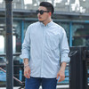 【新款DM】大依优型大码衬衣多色大码长袖衬衫男显瘦宽松透气上衣绅士休闲商务 商品缩略图4