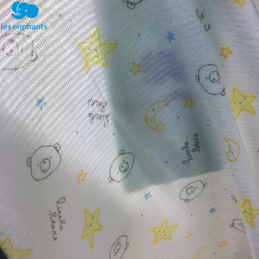 丽婴房-内衣类（春）C9两粒扣套装宽口超薄提条小熊星 商品图4