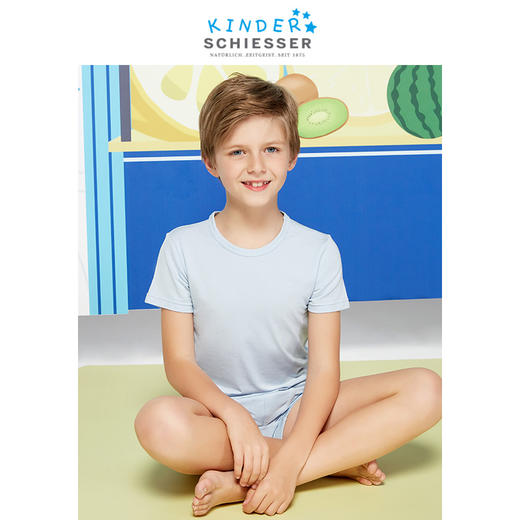 schiesserkinder/舒雅童装男童短袖t恤打底衫宝宝短袖儿童夏装男上衣37/5192M 商品图2
