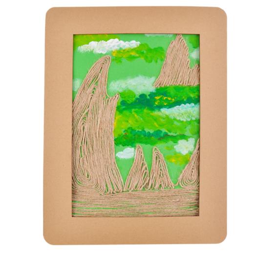 意境山水 幼儿园儿童手工美术创意材料山水画 艺术大师学画画教材 商品图4