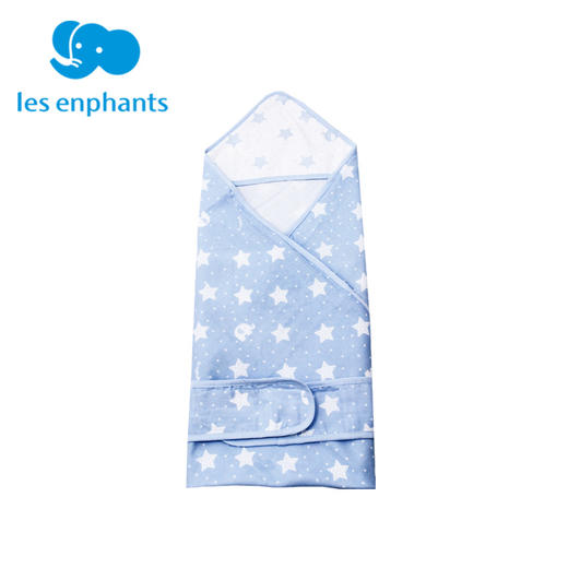 丽婴房-寝具类（春）B8纱布包巾 月亮小象纱布 商品图1