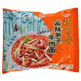 统一 巧面馆 麻辣笋子牛肉面 112g/袋