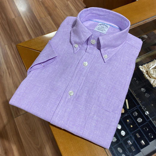  BROOKS BROTHERS/布克兄弟 男亚麻短袖衬衫(REGENT FIT) 商品图2