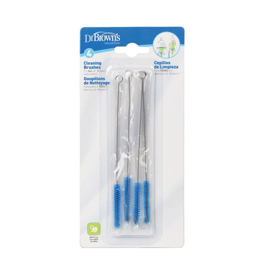 布朗博士Dr Brown's婴儿奶嘴刷导气管刷子清洁毛刷新老款随机发货DBS-BL620 商品图0