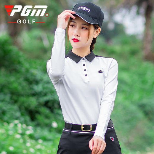 PGM 春夏新品 高尔夫服装 女士长袖T恤 运动golf衣服 功能面料 商品图2