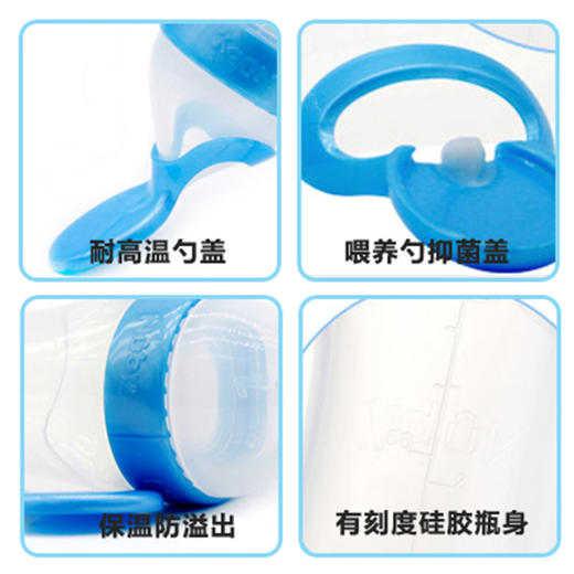 特价清-Nuby努比硅胶挤压喂食器婴儿辅食离乳奶瓶宝宝米粉糊喂养喂食勺子NUB-76484 商品图1
