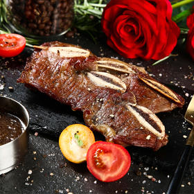 带骨牛小排1片200g【进口原料 原肉整切调理】