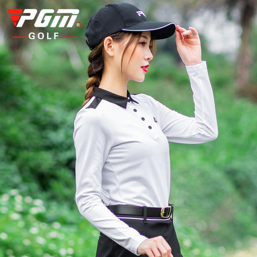 PGM 春夏新品 高尔夫服装 女士长袖T恤 运动golf衣服 功能面料 商品图4