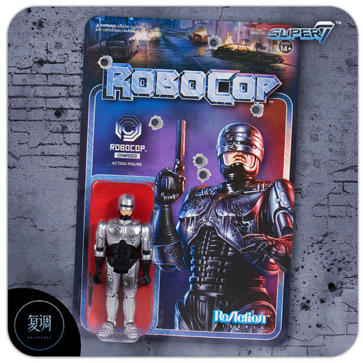现货 Super7 机械战警 背卡系列 Robocop 复古玩具 商品图3