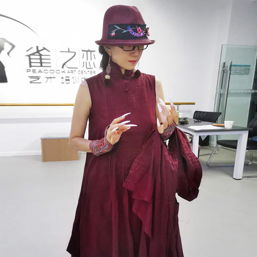 昆山玉碎大摆无袖连衣裙 | 杨丽萍老师同款 | 现货加急发 商品图2