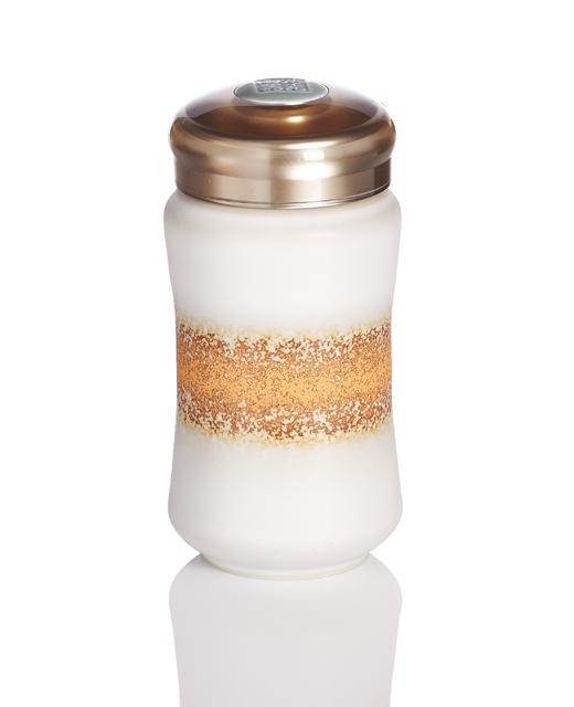 【活瓷陶器】微笑随身杯(中型)  390ml单层 商品图0