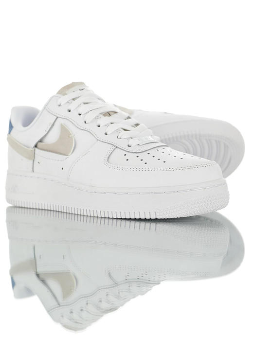 耐克Nike Air Force 1 '07 LX  空军一号经典低帮百搭休闲运动板鞋 奶白皮解构断钩水绿浅紫尾解构断钩蓝橙尾解构断钩黄绿尾 商品图3