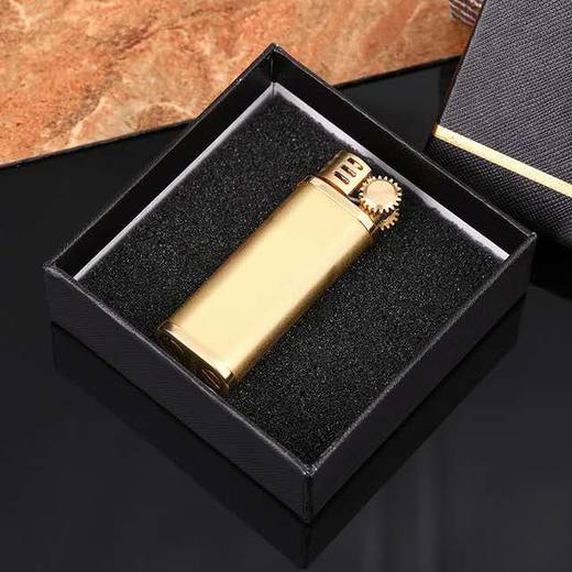 「现代简约时尚纯铜煤油打火机」轻奢主义 轻松口袋便携式原铜大油机 商品图2