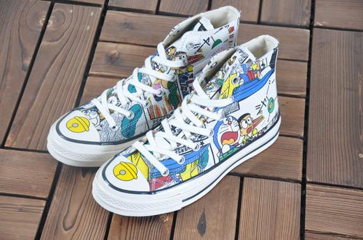 卡通原盒版 匡威机器猫小叮当童年任意门开启 DORAEMON X Converse 1970s 哆啦a梦 情怀复刻  Size：35-44 商品图1