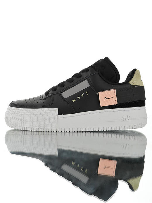 耐克Nike Air Force 1 Type 'N.354' 全新机能变奏版本 空军一号经典百搭休闲运动板鞋 黑橘粉宝蓝黑白橘宝蓝黑白黑荧光绿米绿胭脂粉 商品图6