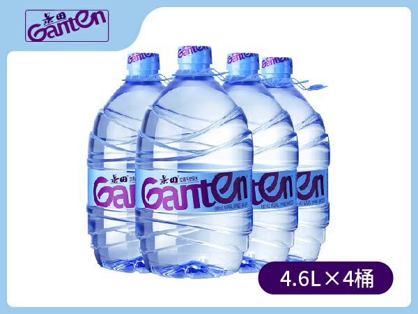 景田 饮用天然泉水4.6L×4瓶/箱