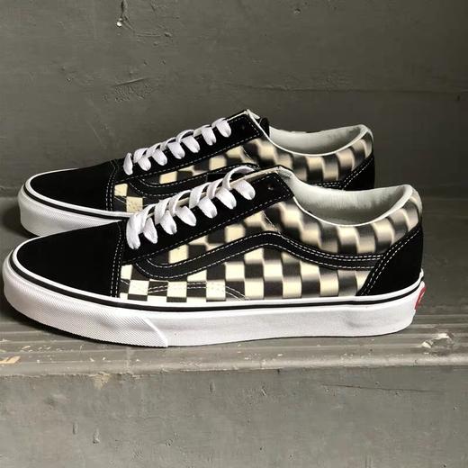 硫化真标Vans Old Skool 幻影模糊棋盘格 高帮 低帮男女鞋运动板鞋官方货号 VN0A38GEVJM 硫化1:1 鞋码35-44 商品图3