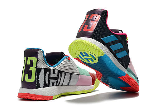 哈登3代 圣诞烟花彩 蓝白灰 桔黄渐变 火箭队 限量版 黑白 深蓝红 商品图0