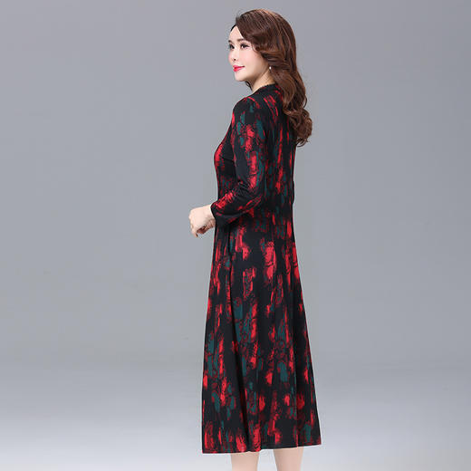 MQ-A206春季洋气高贵长款过膝连衣裙YY 商品图3