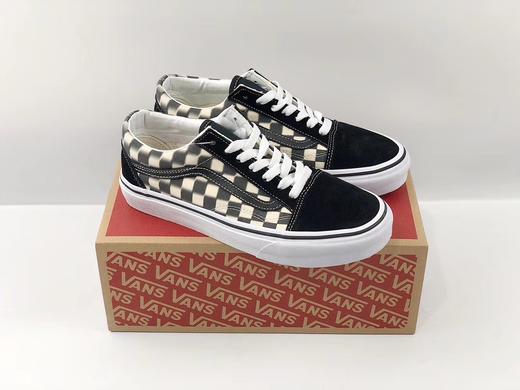 硫化真标Vans Old Skool 幻影模糊棋盘格 高帮 低帮男女鞋运动板鞋官方货号 VN0A38GEVJM 硫化1:1 鞋码35-44 商品图4